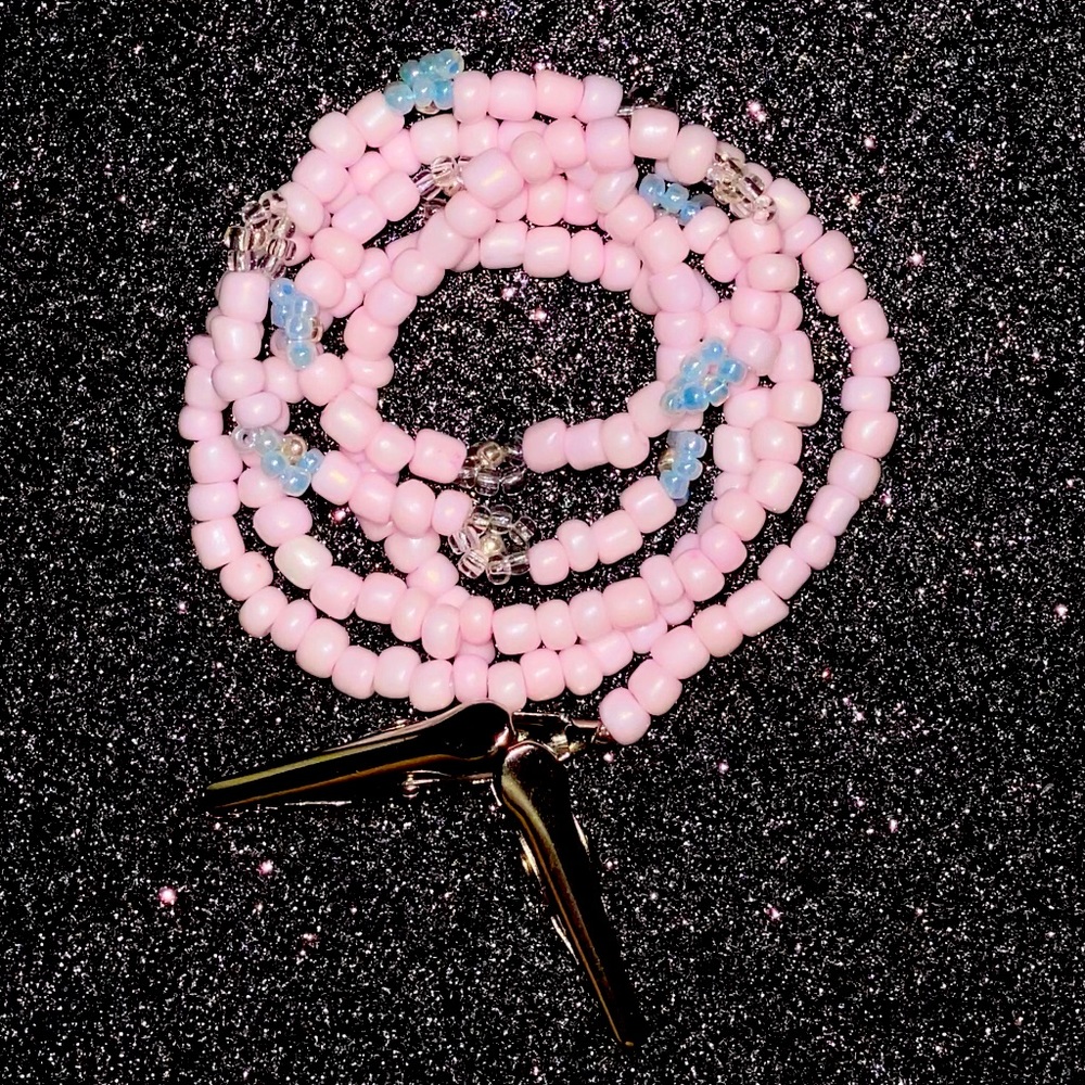 Beaded Facemask, Glasses, or Badge Clips